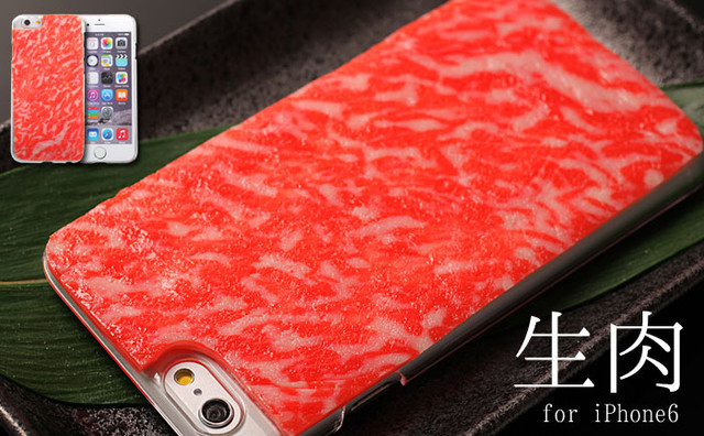 新奇配件iPhone 6逼真生肉片手機殼