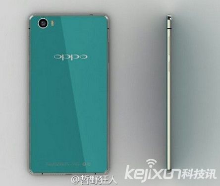 OPPO R7渲染圖再曝光 或采用全金屬機身