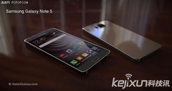 三星Galaxy Note 5渲染圖曝光 配備指紋識別