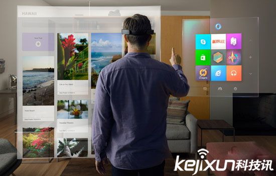 Win10眼鏡Hololens版VLC演示視頻：耍酷必備！