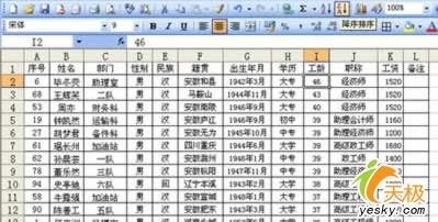 用Excel做數據排序地常用辦法與靈活技術