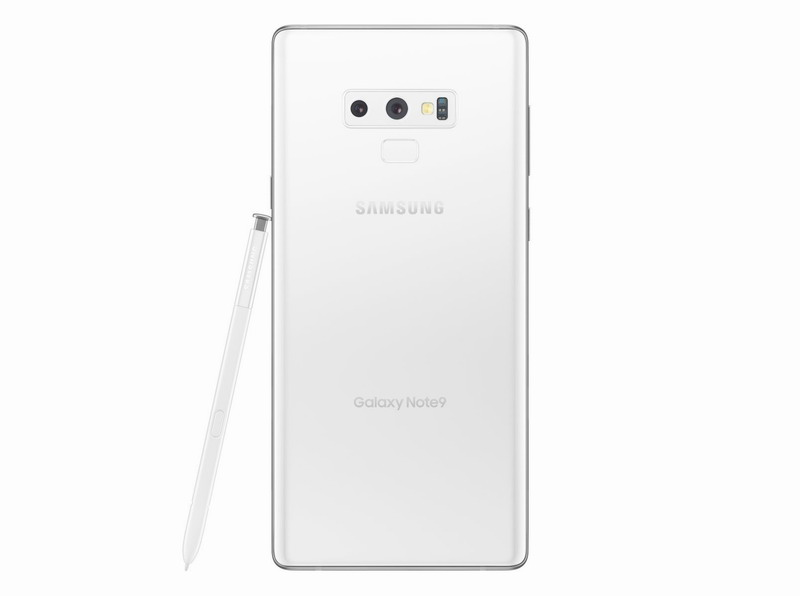 三星Note 9白色版渲染圖曝光:6.4英寸全視曲面屏，晶瑩無暇