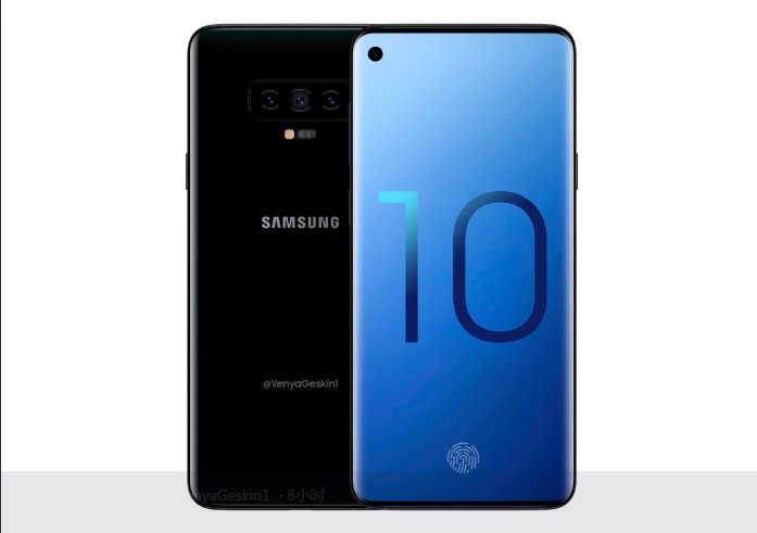 三星Galaxy S10系列渲染圖再曝光：屏下攝像頭，真全面屏
