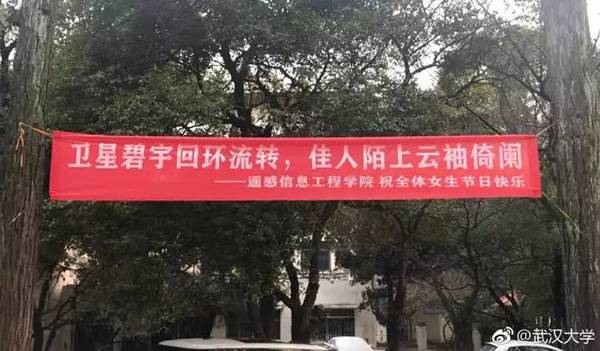 各大高校開始女生節條幅大戰 網友：果然是別人家的大學