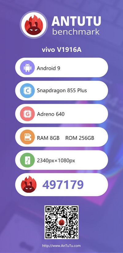 iQOO Pro 5G手機安兔兔跑分成績曝光，擁有接近50萬的跑分成績